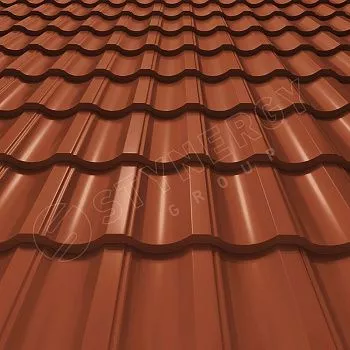 Металлочерепица Stynergy Гарда CORUNDUM50 0,5 RAL8004