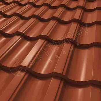Металлочерепица Stynergy Гарда CORUNDUM50 0,5 RAL8004