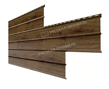 МеталлоСайдинг Металл Профиль LБрус-XL Ecosteel Matt 0,5 античный дуб