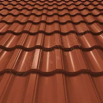 Металлочерепица Stynergy Гарда CORUNDUM50 0,5 RAL8004