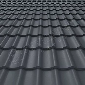 Металлочерепица Stynergy Rooftop бархат 0,5 RAL 7024