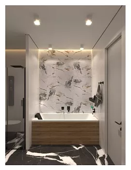 Панель SPC стеновая Альта Слэб Мраморная Феерия 300х600х2,4мм 4,32м2 уп (24шт уп) Орисаба