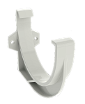 Кронштейн желоба пластиковый Ruplast ПВХ белый